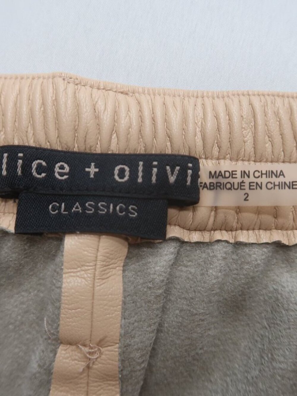 Alice + Olivia Luis Vegan Leather Cargo Pants - Picture 13 of 14